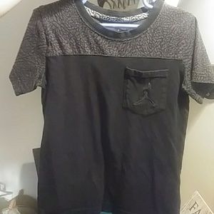 Gray and black Jordan shirt
